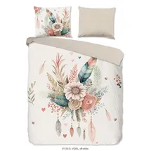Muller Textil Videl Blumen Sand 135 x 200 cm + 2 x 80 x 80 cm