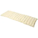 Homescapes Bankauflage, Creme, 100% Baumwolle -
