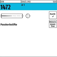 Industrial Quality Supplies DIN 1472 Passkerbstifte 1.4305 4 x