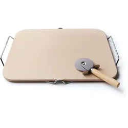 Excelsa Stein Zum Backen Von Pizza Nonsolopizza Keramik 41,5Xh3,5X31,5 Cm Beige