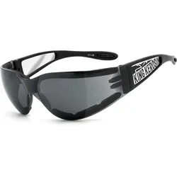 Sportbrille | KK205 gepolstert | smoke | Steinschlagbeständig grau No Size