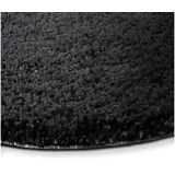 Karat Badematte Karat, runder Badteppich, Viele Farben, Fußbodenheizung geeigent, Höhe 30 mm, rutschfeste Latexbeschichtung, Extrem weicher, dichter Hochflor, Polyester, Waschmaschinenfest grau