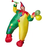 tectake® Selbstaufblasbares Kostüm Clown