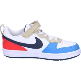 Nike Court Borough Low Recraft Kids White/Thunder Blue/Light Crimson 28