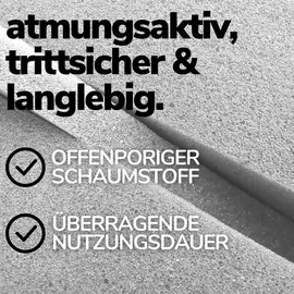 Sämann Laufgitter mit Matratze - grau - Premium Kollektion