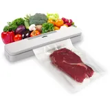 Grafner Vakuumierer Folienschweißgerät 30cm Naht inkl. 10 Vakuumierbeutel und Folienschneider,