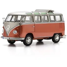 Schuco VW T1 Camper Orange/Weiß 1:18