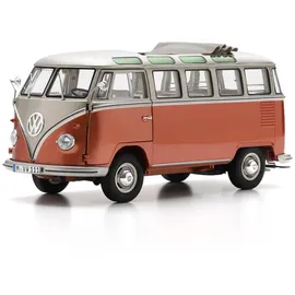 Schuco VW T1 Camper Orange/Weiß 1:18