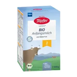 Töpfer Anfangsmilch 1 Bio 600g ab der Geburt