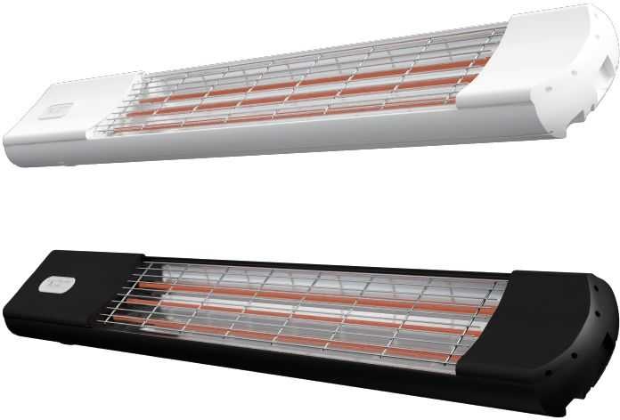 Heat Shine Carbon | EXRemote Funksteuerung (Farbauswahl: weiß / Leistung (Watt): 2700 Watt)