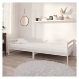 vidaXL Bett Tagesbett mit Schubladen Weiß 90x200 cm Massives Kiefernholz weiß