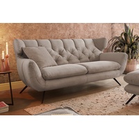 KAWOLA Sofa CHARME, 2-Sitzer od. 2,5-Sitzer Cord versch. Farben grau 175 cm x 94 cm x 95 cm