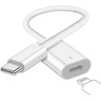 USB-C-auf-Lightning-Ladeadapter für iPhone 15, USB-C-Stecker auf Lightning-Buchse, 60 W PD, Schnelllade- und Datenübertragungs-Konverter, passend für iPhone 15 Pro/15 Pro Max, iPad Pro Air, Galaxy,