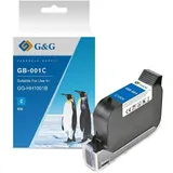 G&G Druckerpatrone GB-001C Cyan permanent/ wasserfest