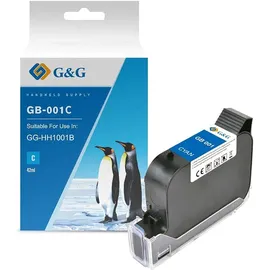 G&G Druckerpatrone GB-001C Cyan permanent/ wasserfest