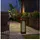 Outsunny Solarleuchte Rattan 15,5L x 15,5B x 46H cm 1 Stück schwarz