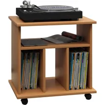 MID.YOU Schallplattenregal 60 x 59 x 45 cm Buche