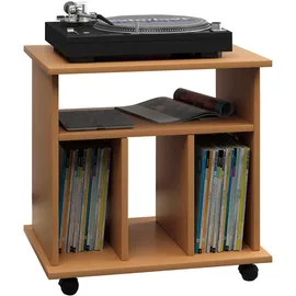 MID.YOU Schallplattenregal 60 x 59 x 45 cm Buche