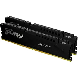 Kingston FURY Beast DDR5 5600MT/s 128GB Kit (2x64GB) CL36 Schwarz KF556C36BBEK2-128