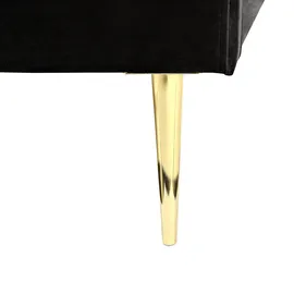 Beliani Flayat 140 x 200 cm H2 Schwarz/Gold