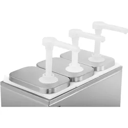 Royal Catering Saucenspender - 3 Pumpen - 3 x 2 L