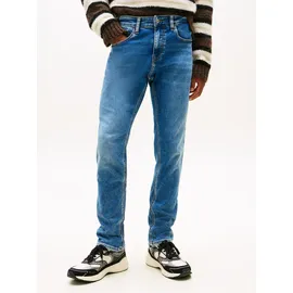 Tommy Hilfiger Tommy Jeans Gerade Jeans »Scanton Slim« Mit Markenlabel aus Leder hinten Tommy Jeans Denim