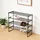 Relaxdays Schuhregal 68 x 72 x 30 cm schwarz