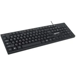 MANHATTAN USB-Tastatur, schwarz, USB, DE