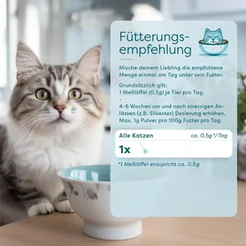 dr. sam RelaxPet Cat Hochdosiertes Beruhigungspulver für Katzen 90 g