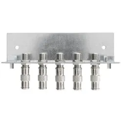 Axing QEW5-12 Erdungswinkel Antennentechnik, 5-fach, F-Doppelbuchsen, einreihig QEW00512 QEW 5-12