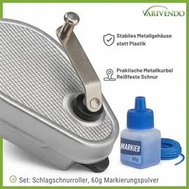 varivendo Schlagschnurroller und Markierungspulver