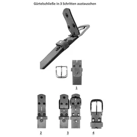 rettungsring gürtel Damengürtel Leder grau 105
