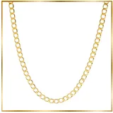GOLDKLEIN Goldkette 14 Karat 585 Echtgold Gold Stil Panzerkette 40cm - 55cm Halskette, Bestpreisgarantie - Damen Herren mit Schmuckbox - Sale bis 14.12.2025 goldfarben 45 cm | 1,58 mm