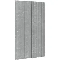 vidaXL Dachpaneel 12 Stk. 80 x 45 cm verzinkter Stahl silber