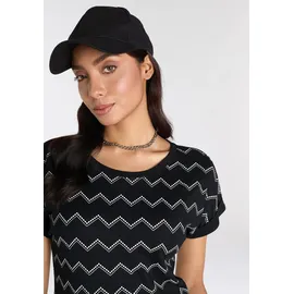 KangaROOS Kurzarmshirt Schwarz/Weiß 32/34