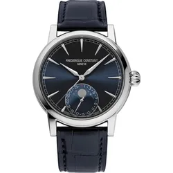 Frederique Constant Manufacture Classic Moonphase Date FC-716N3H6 - Sonnen guilloche,blau - 40mm