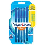 Paper Mate InkJoy 100ST Kugelschreiber | feine Spitze (0,7 mm) | Blau | 5 Stück