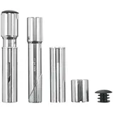 Ergotec A-Head Adapter Alu, für 1 1 1/8, 25 - 50mm, silber (1 Set) - Silber