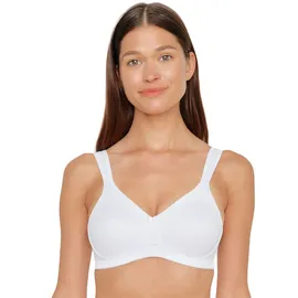 SUSA Bügelloser BH SUSA "2er Pack BH ohne Bügel Topsy", Damen, Gr. 80, Cup B, weiß, Stoff, Obermaterial: 83% Polyester PES. 17% Elasthan EL., BHs