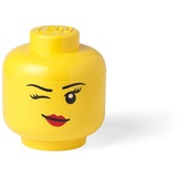 Lego Storage Head Whinky small 16,2 x 16,2 x 18,6 cm yellow