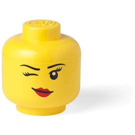 Lego Storage Head Whinky small 16,2 x 16,2 x 18,6 cm yellow