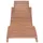 vidaXL Sonnenliegen 2 Stk. Massivholz Teak