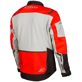 Klim Dakar Textiljacke, - Schwarz/Hellgrau/Rot - S