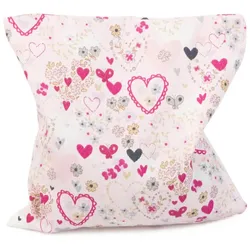 Grünspecht Naturprodukte Traubenkern-Kissen - Herzchen rosa 12x12 cm Decken & Kissen   