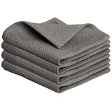 Blumtal Blumtal® Geschirrtücher 50x70 cm - 4er Set aus 100% Baumwolle - Waschbar bei 60 °C - Grau