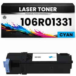 Toner 106R01331 Cyan für Xerox kompatibel hochwertige Premium Alternative für Xerox Phaser 6125N, 6125