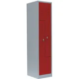 Lüllmann 2er Z-Spind Umkleideschrank Stahl Kleiderschrank Garderobenschrank 525104