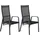VCM Copacabana Gartenstuhl 2er Set 0 x 0 x 0 cm schwarz