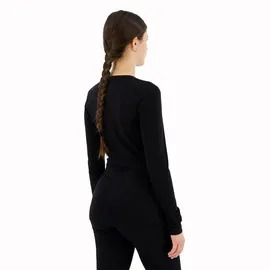 Icebreaker 200 Oasis Crew Merino Langarm-baselayer - Black M