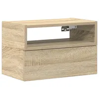 VidaXL Wand-Nachttisch Sonoma-Eiche 45x26x28,5 cm